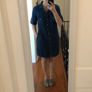KUT from the Kloth button-up chambray dress